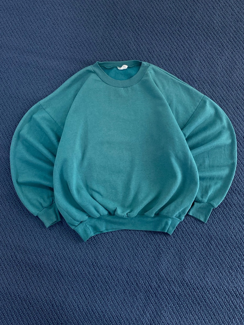 Vintage 90s Green Boxy Crewneck